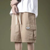 Ceekoo Cargo shorts men's summer loose-fitting five-point pants multi-pocket functional sports pants