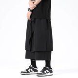 Ceekoo Black Harem Pants Men High Street Casual Calf-Length Pants Fashion Hip Hop Jogging Pants Male Oversized Trousers Streetwear 5XL