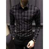 Ceekoo  8 Styles  New High Quality Shirt Fashion Casual Shirts Men Clothing Turn-down Collar