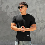 Ceekoo Summer New Men's T-Shirt Fashion Casual Men's Clothing Sports Fitness Pullover Gym Running Training Bodybuilding Short Sleeves