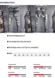 CeekooItalian Style Fashion Men Jeans Retro Wash Slim Fit Stretch Ripped Jeans Men Trousers Vintage Designer Casual Denim Pants Hombre