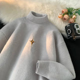 Ceekoo  Autumn New Warm Turtleneck Pullovers Basic Men Women Sweater Slim Fit Korean Clothing Trendy Knitted Couples Knitwear