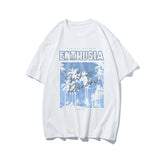 Ceekoo  -  New Summer Short Sleeve Trendy Men's T-Shirt Colour Clashing Printed Couple's T-Shirt Tops Harajuku Style Streetwear