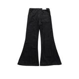 Ceekoo Y2K RO Style Wide Leg Black Vintage Jeans Flare Pants Men's Harajuku Solid Streetwear Baggy Casual Denim Trousers Oversized