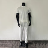 Ceekoo  -  Mens Slim Casual T-Shirt Wide Leg Pants Two-Piece Set Genderless New Basic Versatile Solid Color Simple Suit Unisex