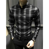 Ceekoo  8 Styles  New High Quality Shirt Fashion Casual Shirts Men Clothing Turn-down Collar