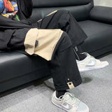 Ceekoo  Wide Leg Cargo Pants Streetwear Baggy Cool Pants Men Sweatpants Male Korean Fashion Function Straight Trousers Basketball