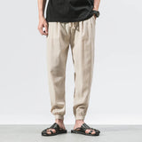 Ceekoo Cotton Linen Casual Harem Pants Men Joggers Man Summer Trousers Male Chinese Style Baggy Pants  Harajuku Clothe