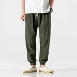 Ceekoo Cotton Linen Casual Harem Pants Men Joggers Man Summer Trousers Male Chinese Style Baggy Pants  Harajuku Clothe