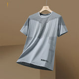 Ceekoo  Quick Dry Sport T Shirt Men'S 2024 Short Sleeves Summer Casual Print Plus OverSize 3XL Top Tees GYM Tshirt Clothes