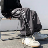 Ceekoo  -  baggy jeans American Style Men's Jogger Striped Summer Clothing Techwear Wide Cargo Pants Trousers y2k Streetwear Sweatpants Korean Fashion