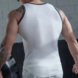 Ceekoo  -  Men Sports Fitness Tight Vest New Genderless Fashion Sexy Shaping Elastic Training Quick Dry Contrast Color Tank Top Unisex