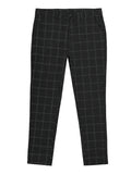 Ceekoo  Checkered Fashion Europe and the United States Style Men's Pants Business Casual Travel Slim Pants Comfortable and Versatile