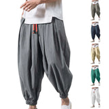 Ceekoo Solid Color Harem Pants Fashion baggy Bottoms Casual Joggers Men'S Elasticated Trousers Sportswear Lantern Pants Pantalones