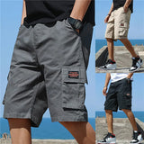 Ceekoo New Summer Men Trend Cargo Shorts Men's Letter Print Pocket Shorts Fashion Casual Straight Shorts Male Ropa Hombre