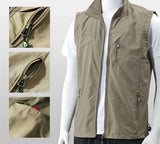 Ceekoo Men's workwear, vest, logo, advertising vest, men's work clothes, fishing men's vests, multi pocket vest, men's vest