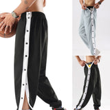 Ceekoo Men'S Tear Away Basketball Pants Casual Training Pant Warm Up Loose Casual Baggy Open Leg Sweatpants With Pockets Pantalones