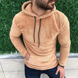 Ceekoo  -  Double-sided Plush Hoodie For Men Autumn And Winter Loose Side Seam Pockets Hooded Sweatshirt Fashion Vintage Pullover Coat