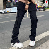 Ceekoo  Oversize Pants Cargo Y2k Sweatpants Male Men Trousers Man Casual Black Men's Hip Hop Overalls Trendyol Baggy Women's Fashion