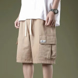 Ceekoo Cargo shorts men's and women's summer cotton sports casual multi-pocket baggy five-point trousers