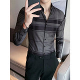 Ceekoo  8 Styles  New High Quality Shirt Fashion Casual Shirts Men Clothing Turn-down Collar