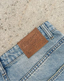 Ceekoo  -  Y2k Gothic Heavy Industry Letter Embroidery Patch Jean Mid Rise Harajuku Street Punk Casual Wide Leg Light Blue Light Blue Jeans