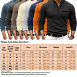 Ceekoo  -  Men's Long Sleeve Polo Shirt Fashion Solid Color Leisure Sports Pullover Golf Slim T-shirt Business Casual Men's Wear.