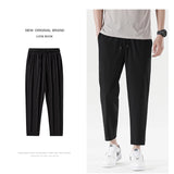 Ceekoo Korean Fashion Spring And Autumn And Summer New Men'S Casual Sports Trousers Versatile Handsome Loose M-8Xl126Kg 9-Point Pants