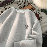 ceekooCute Dog Graphic Sweatshirt 9 Colours Waffle Fabric Long Sleeve Sweatshirts Casual Comfortable Male O-neck Pullover