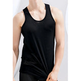 Ceekoo Men's Casual Tank Summer Bodybuilding Fitness Muscle Singlet Man's Clothes Sleeveless Slim Fit Vest Mesh Quick-Drying Vest Hot