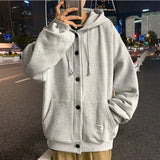 Ceekoo  -  fall outfits men Fashionable Spring and Autumn Men Hooded Casual Jacket Men Baseball Jacket Cardigan Hoodie Korean Edition Trendy Top