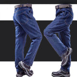 Ceekoo Overalls Pants Men's Clothing Trousers Wear-Resistant Anti-Scald Thickening Cotton Workwear Denim Work Pants Multiple pockets