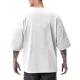  Ceekoo Men's Oversized Quick-drying Short Sleeve Fitness Sweat Absorbing Breathable Lightweight T-Shirt