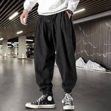 Ceekoo  Casual Pants Deep Crotch Men Bloomers Solid Color Simple Spring Autumn Thin Style Hip Hop Trousers Streetwear