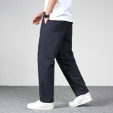 Ceekoo  Mens casual Cargo Cotton Pants Men Pocket Loose Straight Pants 2023 Autumn New Male Brand Clothing Jogger Sports Work Trousers