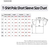 Ceekoo  Men's clothing Summer casual fashion dotted line striped lapel POLO shirt Men's fashion trend short-sleeved T-shirt street