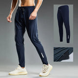 Ceekoo Summer Elastic Men Running Sport Pants Jogging Sweatpants Casual Outdoor Training Gym Fitness Trousers