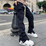 Ceekoo  Oversize Pants Cargo Y2k Sweatpants Male Men Trousers Man Casual Black Men's Hip Hop Overalls Trendyol Baggy Women's Fashion