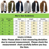 Ceekoo  -  Men's Teddy Bear Fleece Coat Cardigan Winter Warm Hooded Coat Fashion Solid Color Long Sleeve Pocket Button Hooded Warm Coat