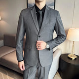 Ceekoo  -  fashion suits for men High Quality Business Casual Wedding (suit + Vest + Trousers) New Fashion Banquet Handsome Men's 3-piece Set  S-6XL