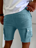 Ceekoo  -   New summer men's trend West Coast pocket Heavy cotton outdoor shorts