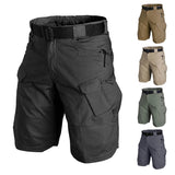 Ceekoo Summer Waterproof Quick Dry Multi-pocket Shorts Men Cargo Shorts Tactical Short Pants Men's Outdoor Clothes Hunting Fishing