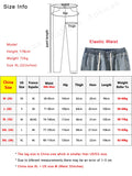 CeekooNew Spring Summer Men's Jeans Korean Fashion Streetwear Drawstring Straight Long Denim Pants Wide Leg Loose Jean Trousers