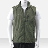 Ceekoo Men's workwear, vest, logo, advertising vest, men's work clothes, fishing men's vests, multi pocket vest, men's vest