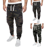 Ceekoo Men'S Loose Camouflage Pocket Jeans Pants Fashion Tooling Camouflage Men'S Cargo Straight Casual Pants Overalls Trousers