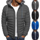 Ceekoo Great Men Coat Warm Anti-shrink Loose Padded Solid Color Winter Coat  Down Coat Hard-wearing