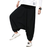 Ceekoo  14 colors Plus size men's loose casual cotton cross pants, M-5XL Aladdin Lantern Wide Leg Trousers hip hop dancing Harem Pants