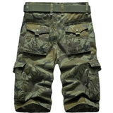 Ceekoo Men's Cargo Shorts Tactical Multi-Pocket Camouflage Loose Size Military Hiking Casual Outdoor Mountaineer Fish