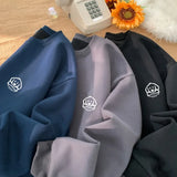 ceekooCute Dog Graphic Sweatshirt 9 Colours Waffle Fabric Long Sleeve Sweatshirts Casual Comfortable Male O-neck Pullover