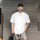 Ceekoo Hip Hop Oversize M-3xl Men Loose Fitness T Shirt Fashion Gym Running T-shirts Summer Gym Short Sleeve Cotton Casual Tees Tops